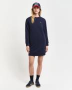 NU 20% KORTING: Gant Sweatjurk SHIELD C-NECK SWEAT DRESS