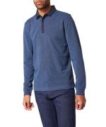 Pierre Cardin Poloshirt met lange mouwen met all-over motief