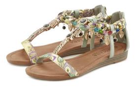 NU 20% KORTING: Lascana Sandalen Sandalette, zomerschoen met sierketti...