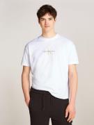 NU 20% KORTING: Calvin Klein T-shirt TEXTURED MONOLOGO BOYFRIEND TEE