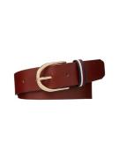 NU 20% KORTING: Tommy Hilfiger Leren riem TH CORP CASUAL 3.5 met geste...