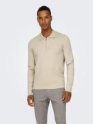 ONLY & SONS Trui met polokraag ONSCOOPER REG LS 12 HALF ZIP POLO