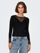 NU 20% KORTING: JDY Kanten shirt JDYROXY L/S LACE TOP JRS NOOS