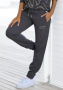 Lascana Sweatbroek - Loungebroek - Relaxbroek met zijzakken en logosti...