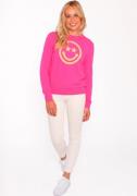 NU 20% KORTING: Zwillingsherz Kasjmiertrui Roundneck "Smiley Face"