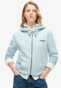 NU 20% KORTING: Superdry Capuchonsweatvest ESSENTIAL LOGO ZIP HOODIE H...