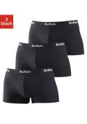 Buffalo Hipster Boxershorts met overlocknaden aan de voorkant van kato...