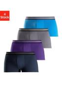 H.I.S Hipster Boxershorts van katoenmix (set, 4 stuks)