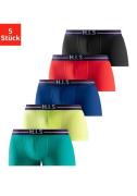 NU 20% KORTING: H.I.S Hipster Boxershorts met strepen en merkelogo in ...