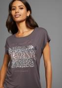 Laura Scott T-shirt met modieuze folieprint