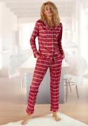 H.I.S Pyjama van flanel met alover ruitpatroon (set, 2-delig)