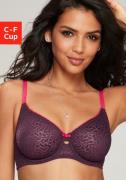 Nuance Minimizer-bh met beugel van licht transparante kant, lingerie