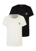 NU 20% KORTING: Calvin Klein Jeans Plus T-shirt PLUS MONOLOGO TWO PACK