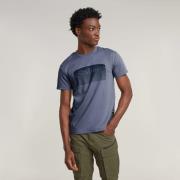 NU 20% KORTING: G-Star RAW Shirt met print Stacked Old Skool Logo R