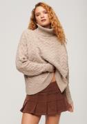 NU 20% KORTING: Superdry Gebreide trui LW CABLE ROLL NECK JUMPER