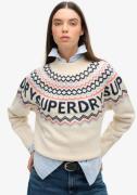 Superdry Gebreide trui FAIRISLE BRANDED JUMPER