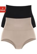 Petite fleur Modellerende slip van elastische katoen, shape wear (2 st...