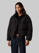 NU 20% KORTING: Calvin Klein Outdoorjack CHENILLE MONOLOGO PUFFER