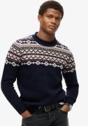 NU 20% KORTING: Superdry Trui met ronde hals FAIRISLE KNIT CREW JUMPER