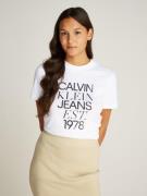 NU 20% KORTING: Calvin Klein T-shirt MIXED LOGO REGULAR TEE