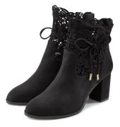 NU 20% KORTING: Lascana Highheel-laarsjes met modieuze punt en comfort...