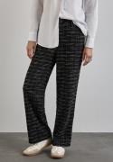 STREET ONE Stoffen broek met geruit patroon