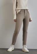 STREET ONE Stoffen broek Style York met ritsdetails