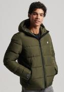 Superdry Gewatteerde jas HOODED SPORTS PUFFR JACKET met contrastkleuri...