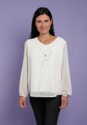 NU 20% KORTING: Seidel Moden Blouse met lange mouwen met glitterprint,...