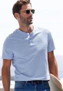 H.I.S Henleyshirt Korte mouwen shirt met Henley-kraag, gestructureerde...