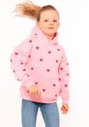 NU 20% KORTING: Zwillingsherz Hoodie "Hearts" Kids met geborduurde har...