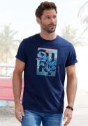 NU 20% KORTING: John Devin T-shirt Ronde hals shirt met surf-print van...