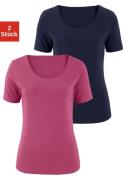 Vivance T-shirt Elastische katoenkwaliteit (Set van 2)