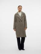 NU 20% KORTING: Vero Moda Lange jas VMHANNAH LONG WOOL CHECK COAT GA B...