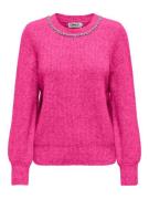 NU 20% KORTING: Only Trui met ronde hals ONLGAIDA LIFE LS EMB O-NECK C...