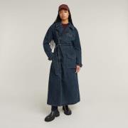 G-Star RAW Bikerjack Long Biker Trench met verstelbaar tailleceintuur