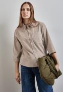 NU 20% KORTING: STREET ONE Blouse met lange mouwen met 3/4-mouwen