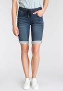 NU 20% KORTING: Arizona Jog-jeansbermuda hoge taille, opgerolde broeka...