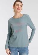 NU 20% KORTING: KangaROOS Sweatshirt Lange mouwen, figuurvolgend, effe...