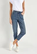 HECHTER PARIS Mom jeans hoge taille, enkel-vrij, met riemlussen