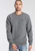 NU 20% KORTING: AJC Sweatshirt smal gesneden, effen, ronde hals