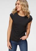 NU 20% KORTING: Boysen's T-shirt Korte mouwen, effen, ronde hals, voor...