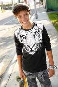 NU 20% KORTING: KIDSWORLD Shirt met lange mouwen WHITE TIGER Basic pas...