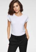 NU 20% KORTING: Tamaris T-shirt Korte mouwen, regular fit, effen, met ...