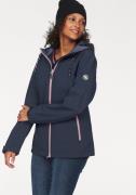 Polarino Softshell-jack voor de overgang, van softshell, waterafstoten...