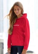 NU 20% KORTING: KangaROOS Hoodie met logoprint Lange mouwen, bedrukt, ...