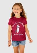 NU 20% KORTING: KIDSWORLD T-shirt Met eenhoorn-print en glinsterende e...