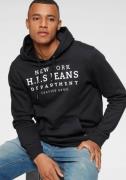 H.I.S Hoodie met print en badge, capuchon, voor sportieve outfits