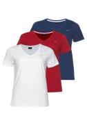 H.I.S T-shirt Essential basics figuurvolgende snit, van katoen (Set va...