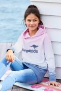 NU 20% KORTING: KangaROOS Hoodie , Lange sweatshirt met kleurverloop L...